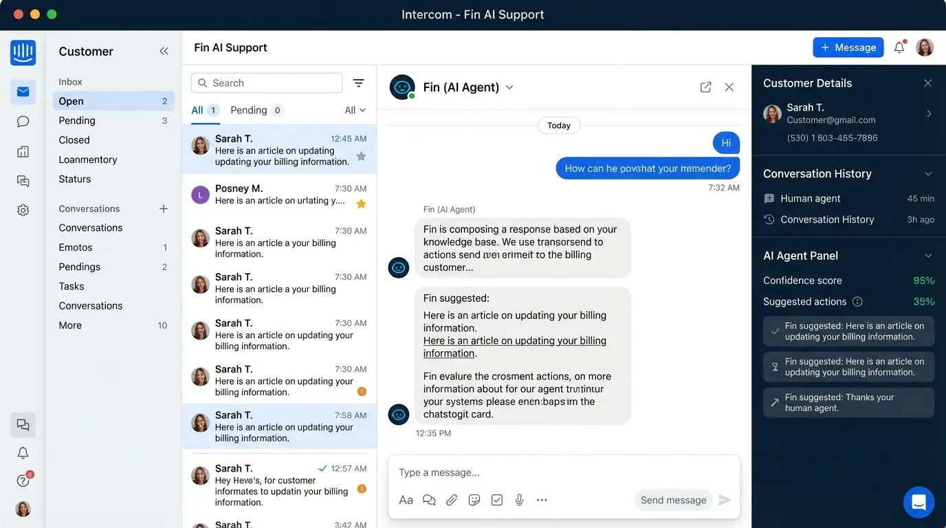 Intercom Fin screenshot